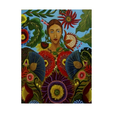 Catherine A Nolin 'Gaia Flowers' Canvas Art,18x24